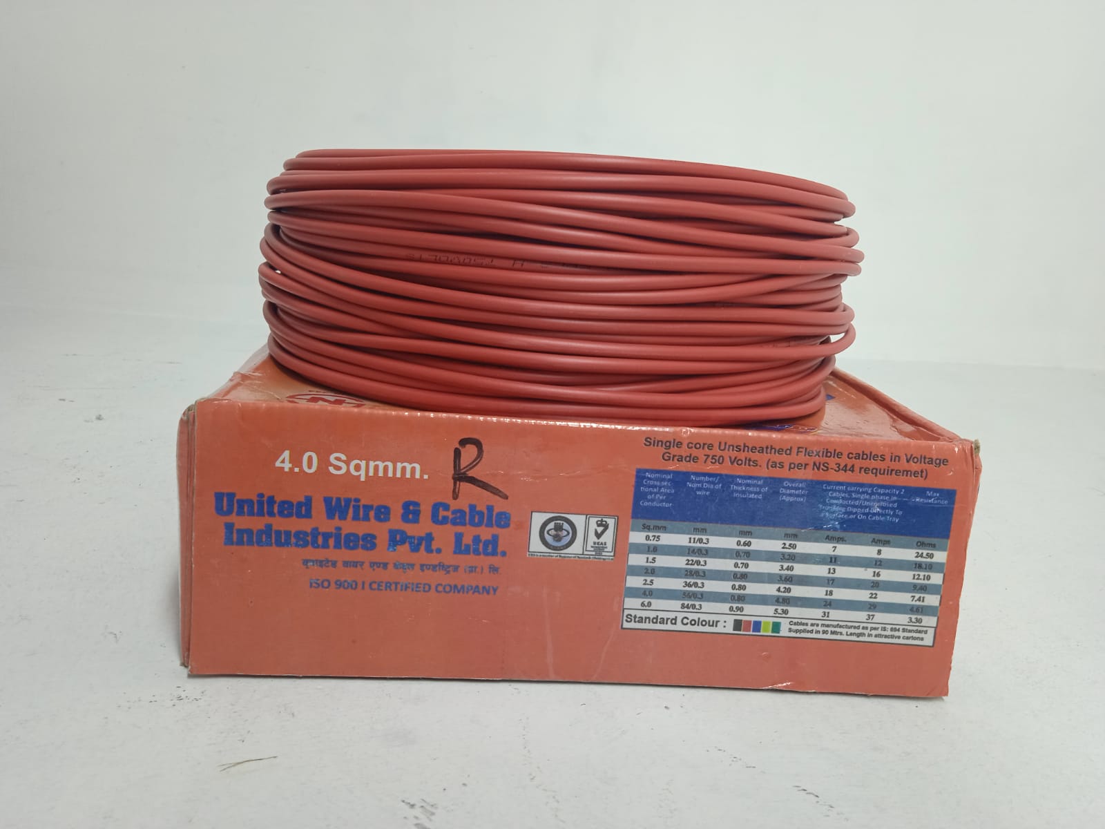 frlsh-4mm House Wiring Wires and Cables Multistrand FRLS-H Fire Resistance 4.0mm - Image 1