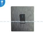 1 Gang Switch Abbal Grey
