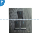 3 Gang Switch Abbal Grey
