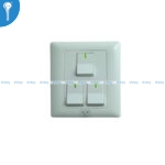 3 Gang Switch Abbal White