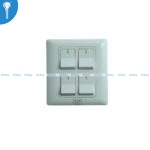 4 Gang Switch Abbal White