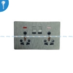 Double Power Socket 16A Abbal Grey