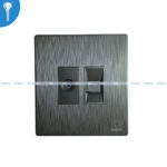 TV + Telephone Socket Abbal Grey