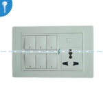 6 Gang Switch with Socket Rathi 3 Pustey
