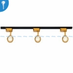 Track Spot Light 30W Golden 3-Head Track Set - Image 2