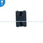 2 Pin Socket Knob Rathi 3 Pustey Dark Grey