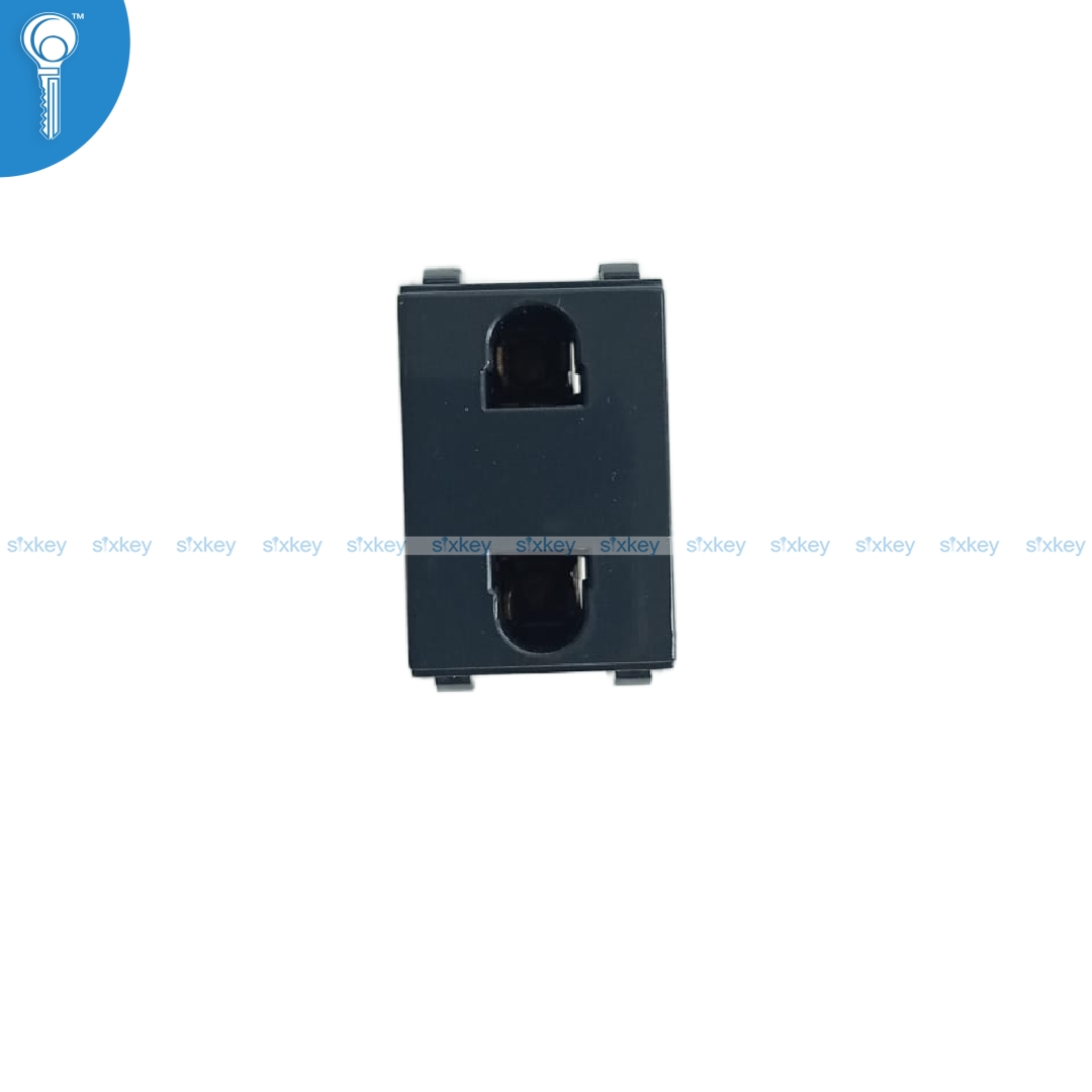 2pinrathigrey 2 Pin Socket Knob Rathi 3 Pustey Dark Grey - Image 1