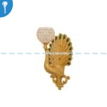 Gold Peacock Wall Light with Crystal Globe Shade 880-1