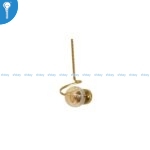 Gold Spiral Wall Light with Amber Glass Globe 9012
