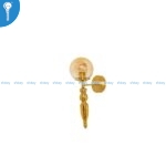 Gold Torch Wall Light with Amber Glass Globe 9071